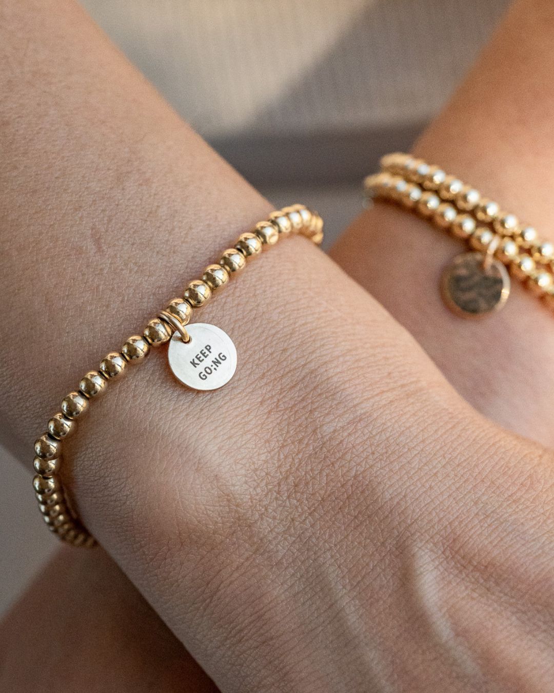Sterling Silver Keep Go ng Semicolon Bracelet