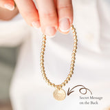 Golden Luna Bracelet with a Secret Message