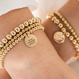 Golden Luna Bracelet with a Secret Message