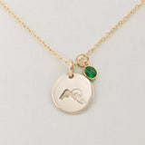 Mountain Sunrise | Alma Birthstone Necklace