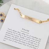 Pause | Sika Birthstone Bracelet