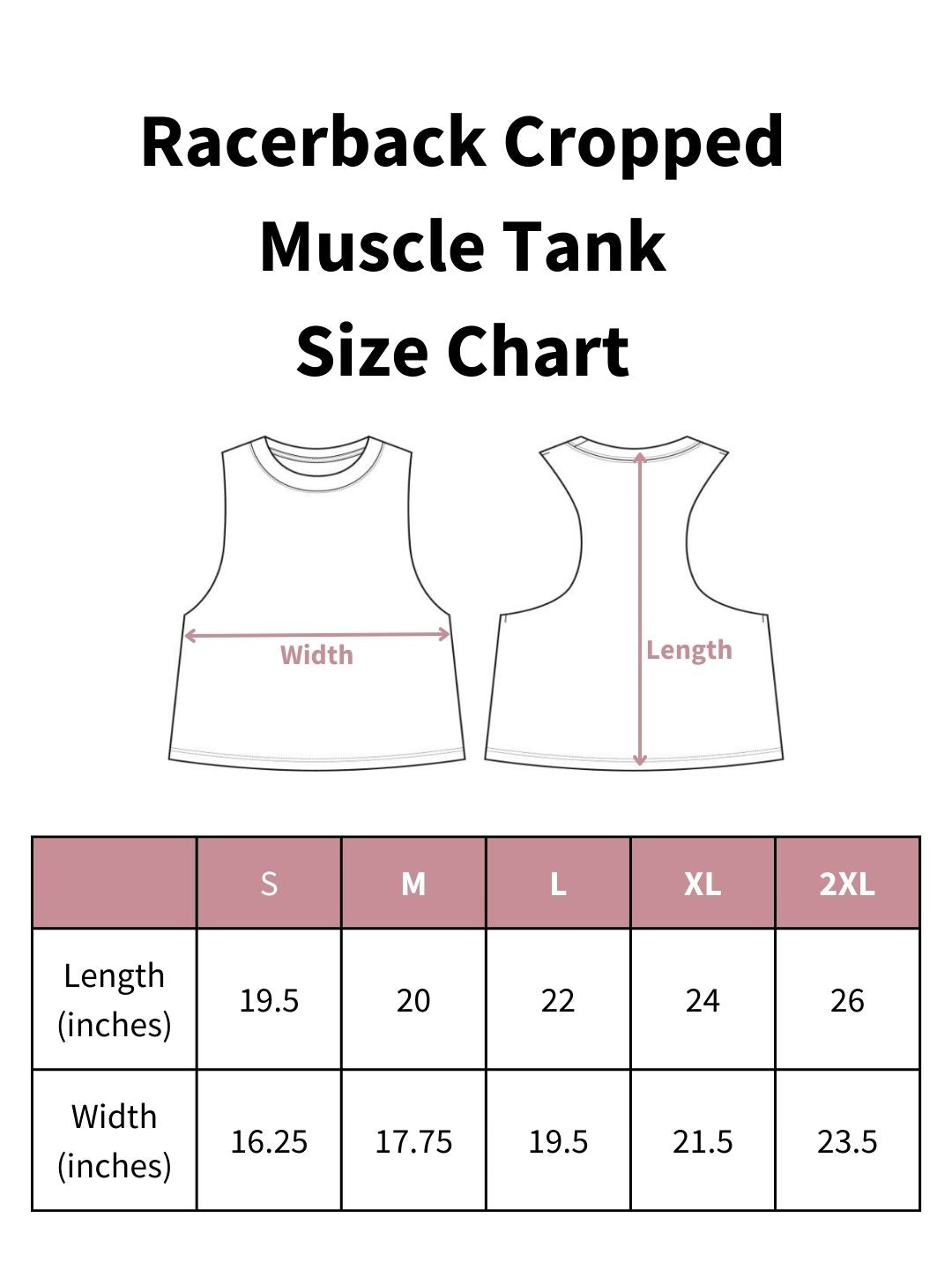 [CLEARANCE] ILY | Racerback Cropped Muscle Tank | 2XL