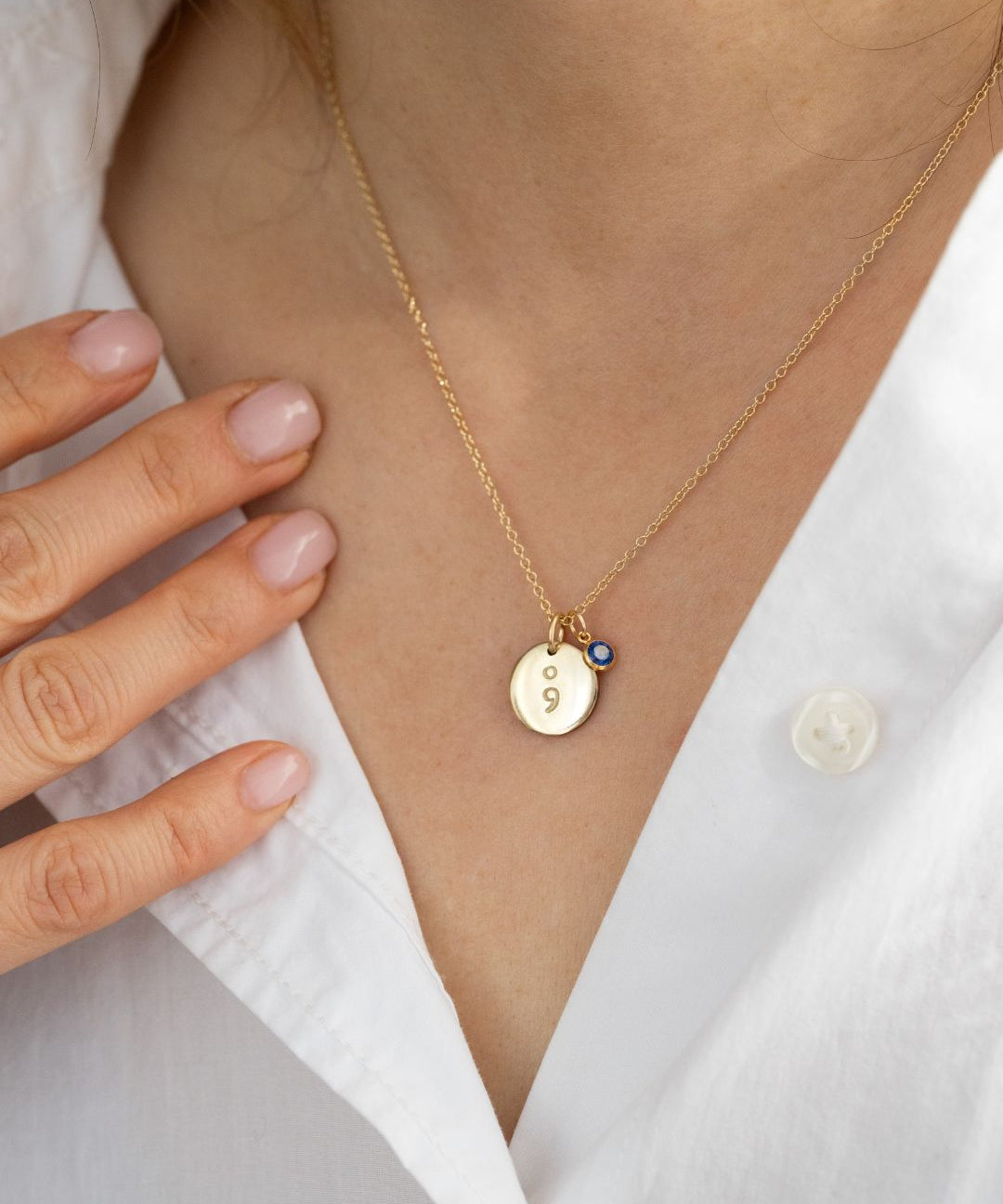 Semicolon | Alma Birthstone Necklace