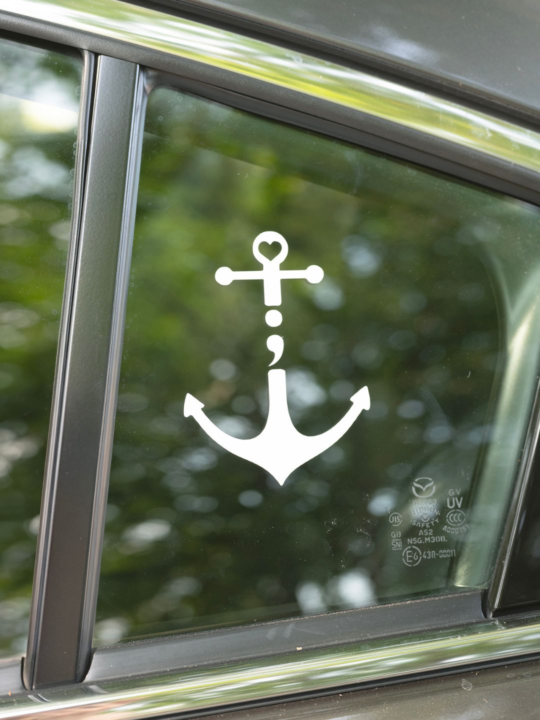 Semicolon Anchor | Transfer Sticker Decal