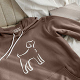 Semicolon Dog Hoodie