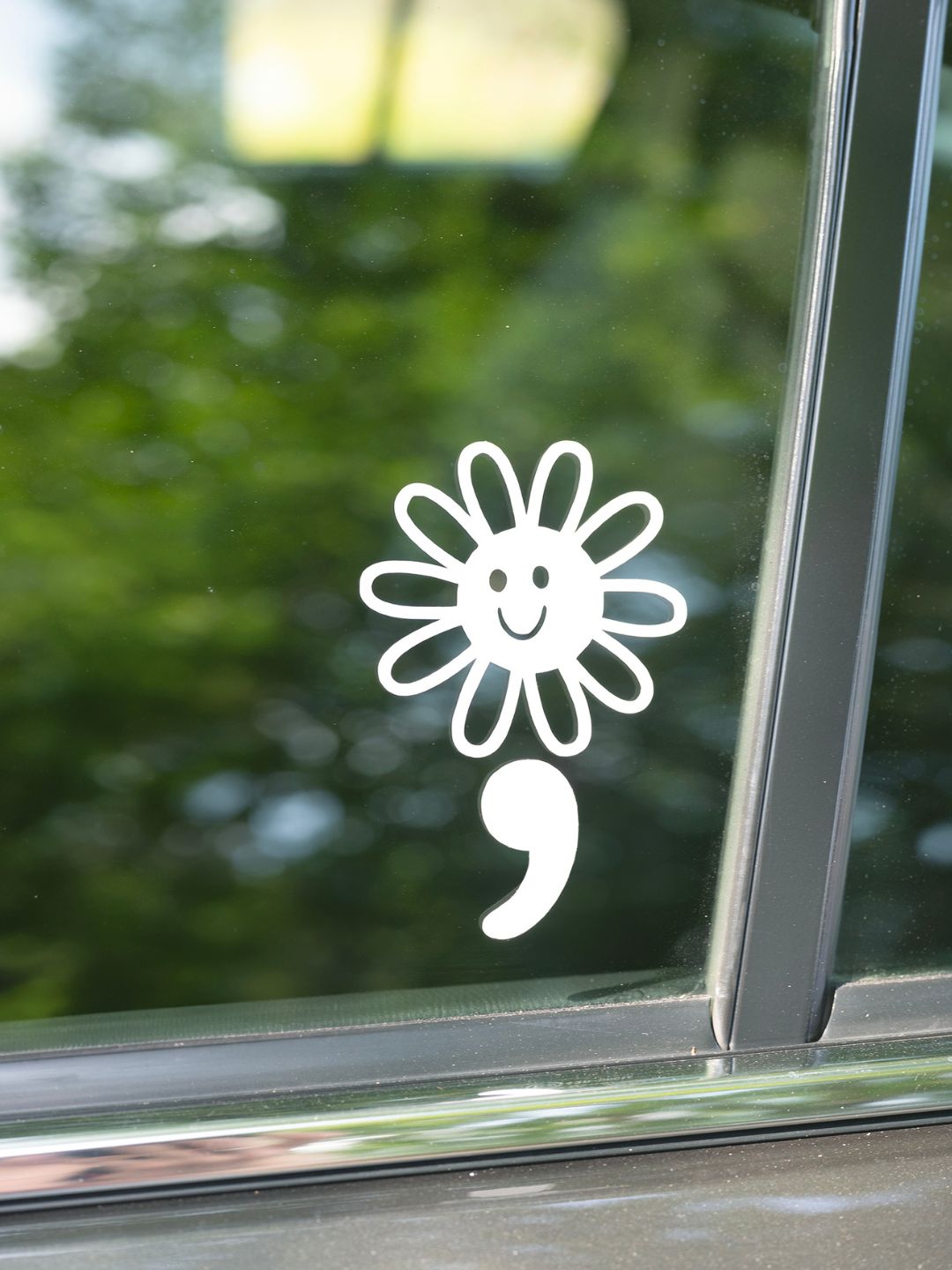 Semicolon Flower | Transfer Sticker Decal