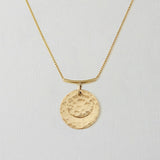 Signature Double Hammered Coin Necklace