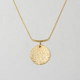 Signature Single Hammered Coin Necklace | 1'' Coin