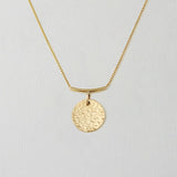 Signature Single Hammered Coin Necklace | 3/4'' Coin