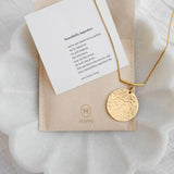 Signature Single Hammered Coin Necklace | 1'' Coin