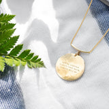 Signature Triple Hammered Coin Necklace