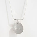 Signature Triple Hammered Coin Necklace