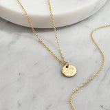 Strong AF | 3/8" Hammered Coin Necklace