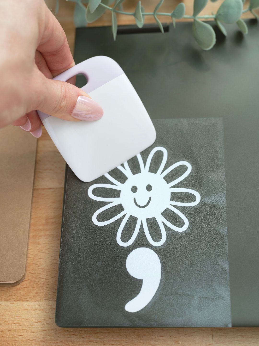 Semicolon Flower | Transfer Sticker Decal