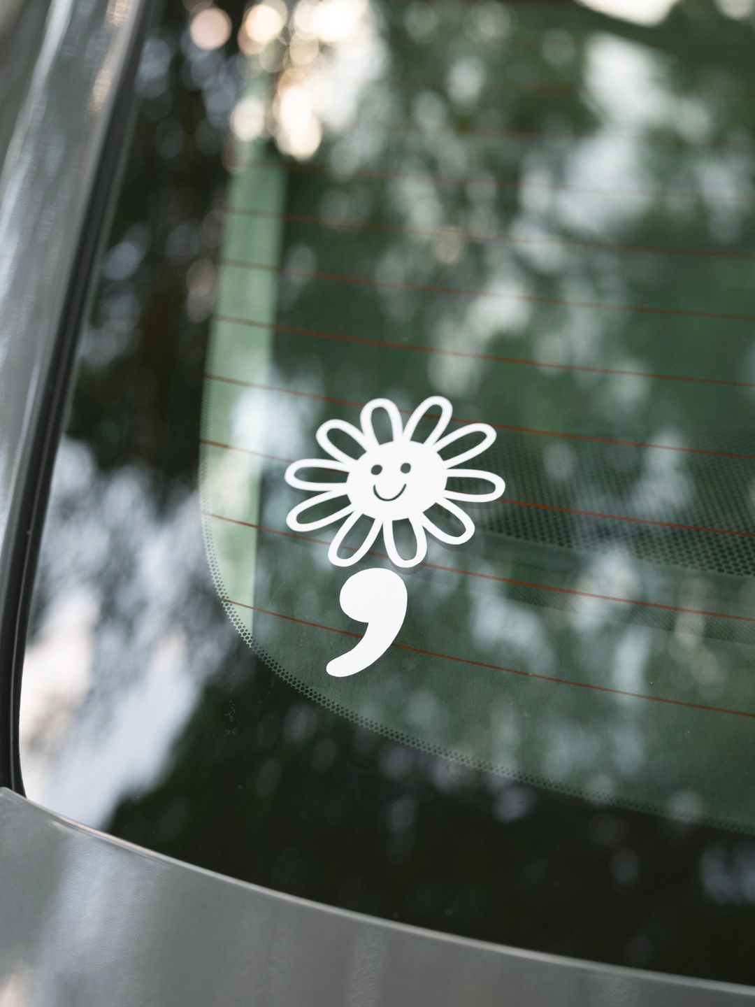 Semicolon Flower | Transfer Sticker Decal