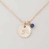 Wave | Alma Birthstone Necklace