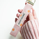 Keep Go;ng Semicolon Wristlet Keychain (1,000 points)