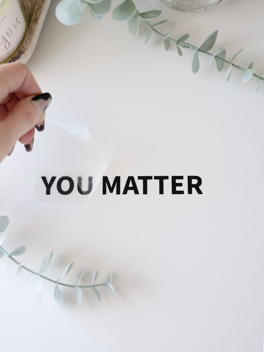 YOU MATTER  Mental Health and Self Love Transfer Sticker Decal – happii