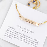 You Are Loved |  Sika Birthstone Bracelet