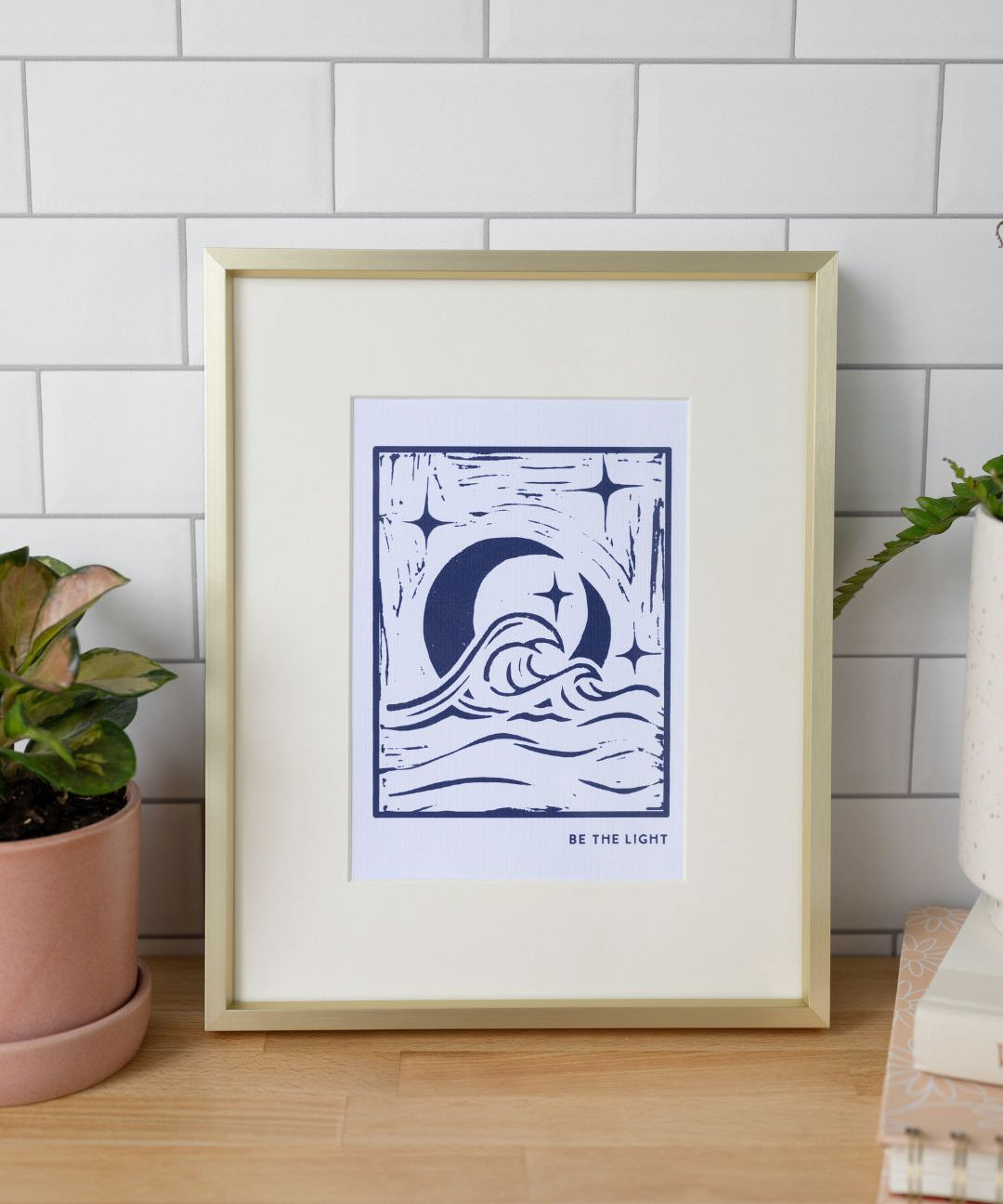 Be The Light | Linocut Art Print