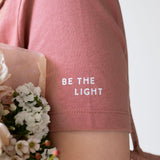 Be The Light | Polished Comfort V-Neck with Sleeve Affirmation