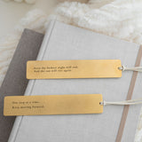 Golden Pause Bookmark