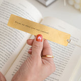 Golden Pause Bookmark