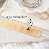 Golden Pause Bookmark