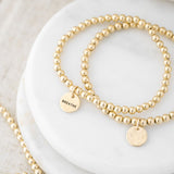 Mini Luna Golden Bracelet with a Secret Message