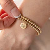 Mini Luna Golden Bracelet with a Secret Message