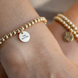 Mini Luna Golden Bracelet with a Secret Message