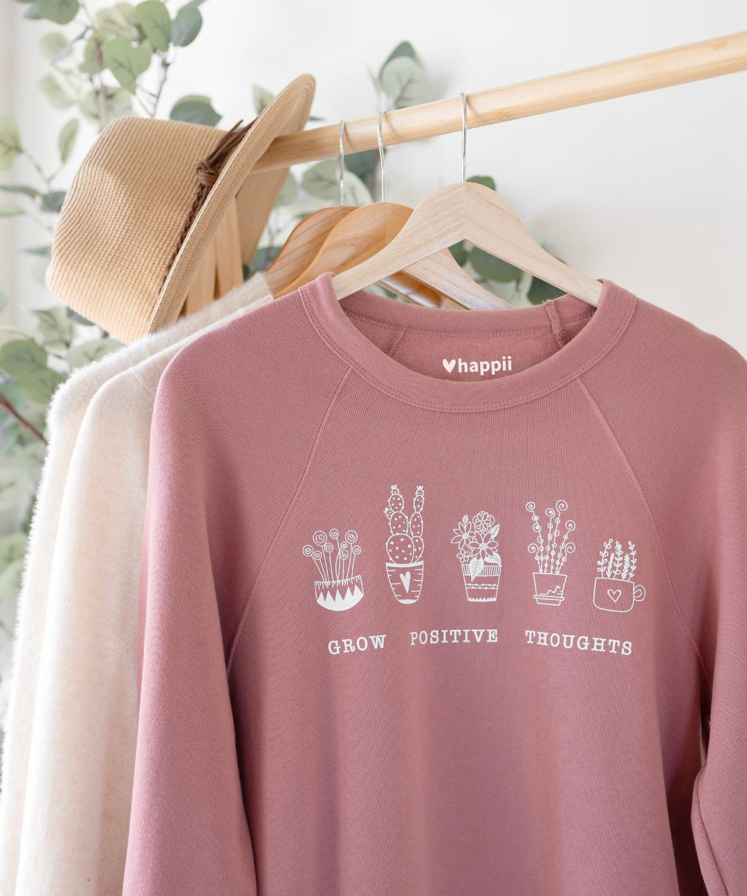 Grow Positive Thoughts Crewneck Sweatshirt