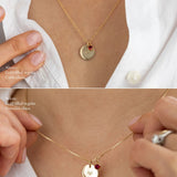 Heart Alma Birthstone Necklace