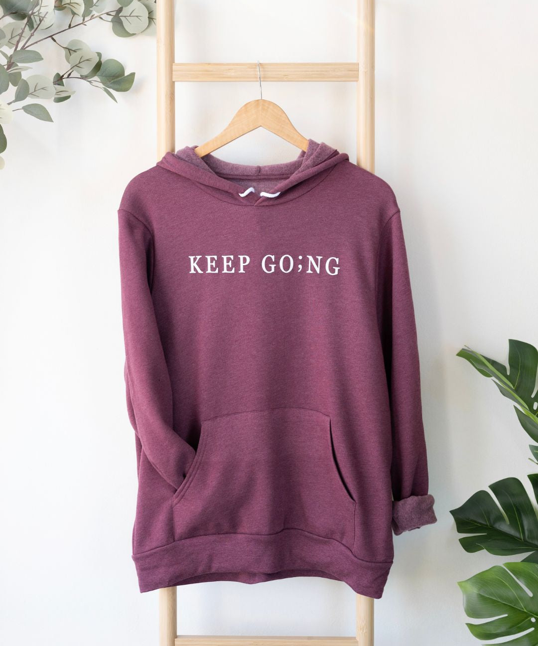 Keep Go;ng Semicolon Hoodie (Clearance)