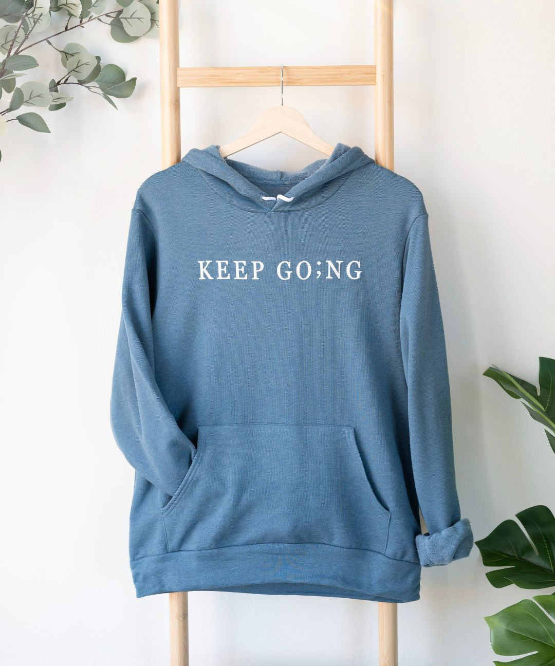 Keep Go;ng Semicolon Hoodie (Clearance)