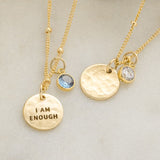 I Am Enough Mini Luna Necklace