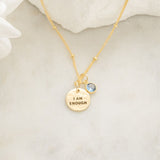 I Am Enough Mini Luna Necklace