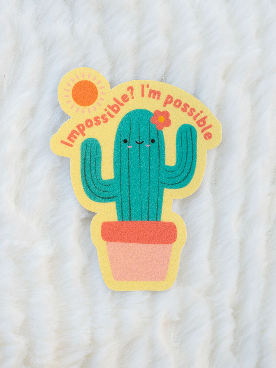 Impossible? I'm Possible Cactus | Sensory Sticker