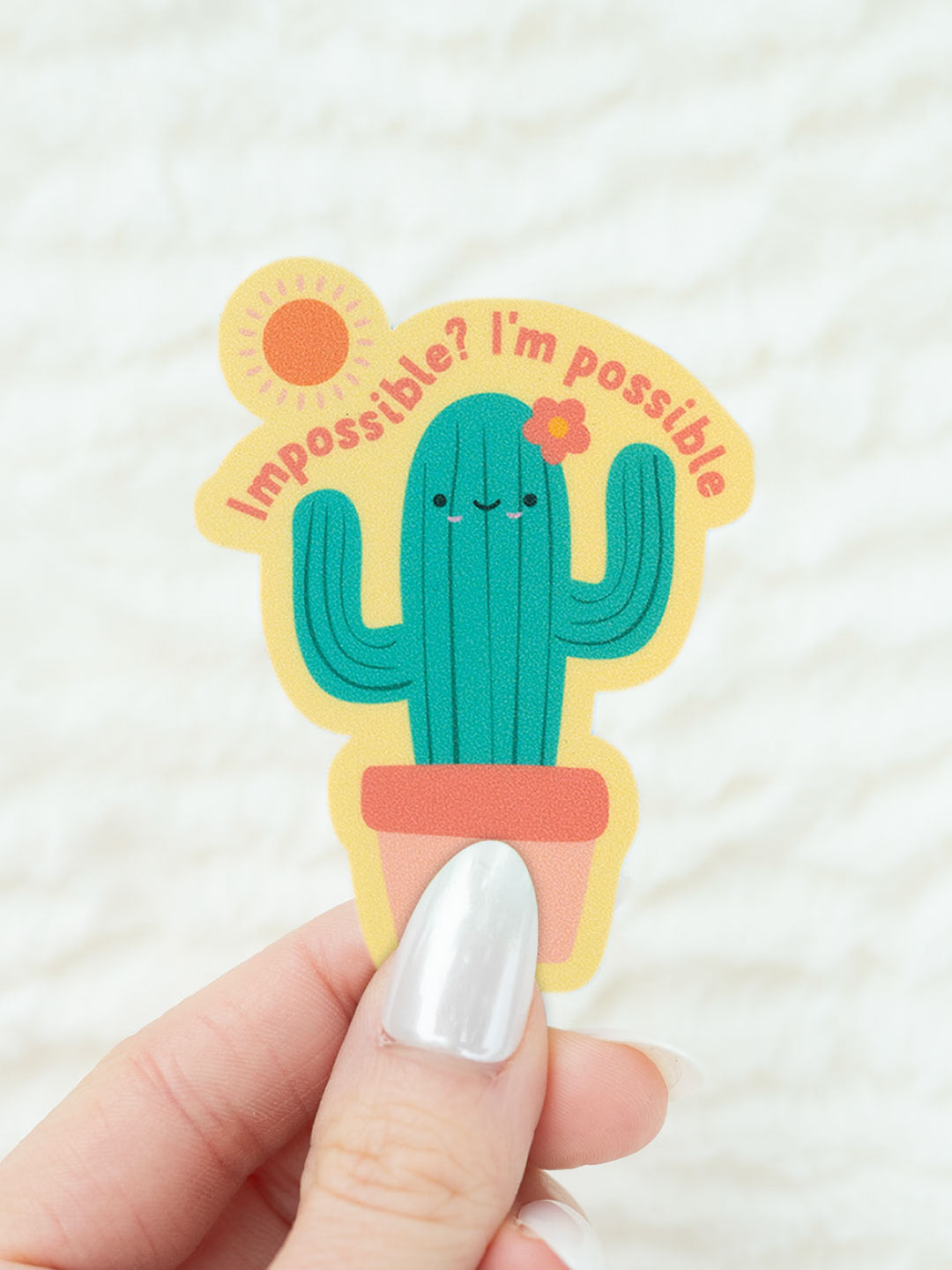 Impossible? I'm Possible Cactus | Sensory Sticker