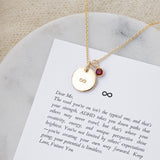 Infinity | Alma Birthstone Necklace