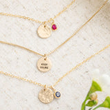 Keep Go;ng Semicolon Mini Luna Necklace