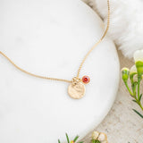 Keep Go;ng Semicolon Mini Luna Necklace