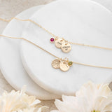 Mini Horizon Necklace with a Secret Message