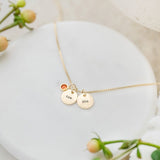 Mini Horizon Necklace with a Secret Message