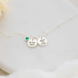 Mini Horizon Necklace with a Secret Message