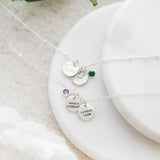 Mini Horizon Necklace with a Secret Message