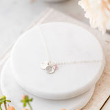 Mini Horizon Necklace with a Secret Message