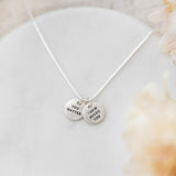 Mini Horizon Necklace with a Secret Message
