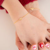 Mira Golden Heart Bracelet