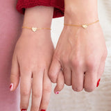 Mira Golden Heart Bracelet